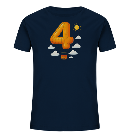Ballon-Vier über Wolken Motiv auf Kinder T-Shirt