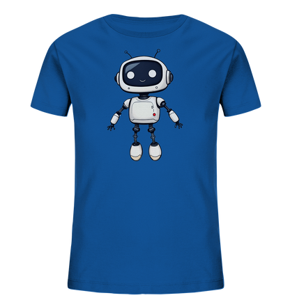 Roboterfreund mit großen Augen – Kinder-T-Shirt - Kinder Bio T-Shirt