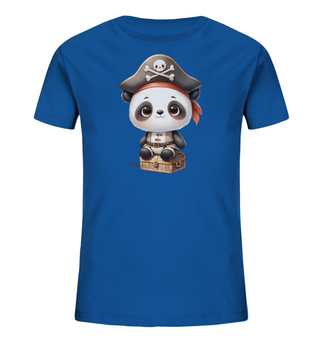 Kinder T-Shirt – Süßer Panda Pirat auf Schatz