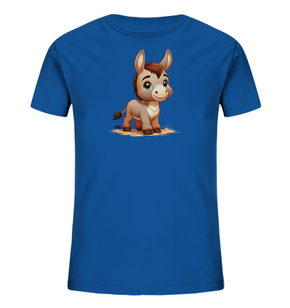Kinder T-Shirt mit ein freundlicher Esel mit großen blauen Augen