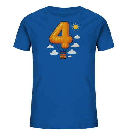 Ballon-Vier über Wolken Motiv auf Kinder T-Shirt