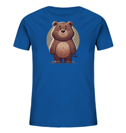 Kinder-T-Shirt mit lächelndem braunem Bären