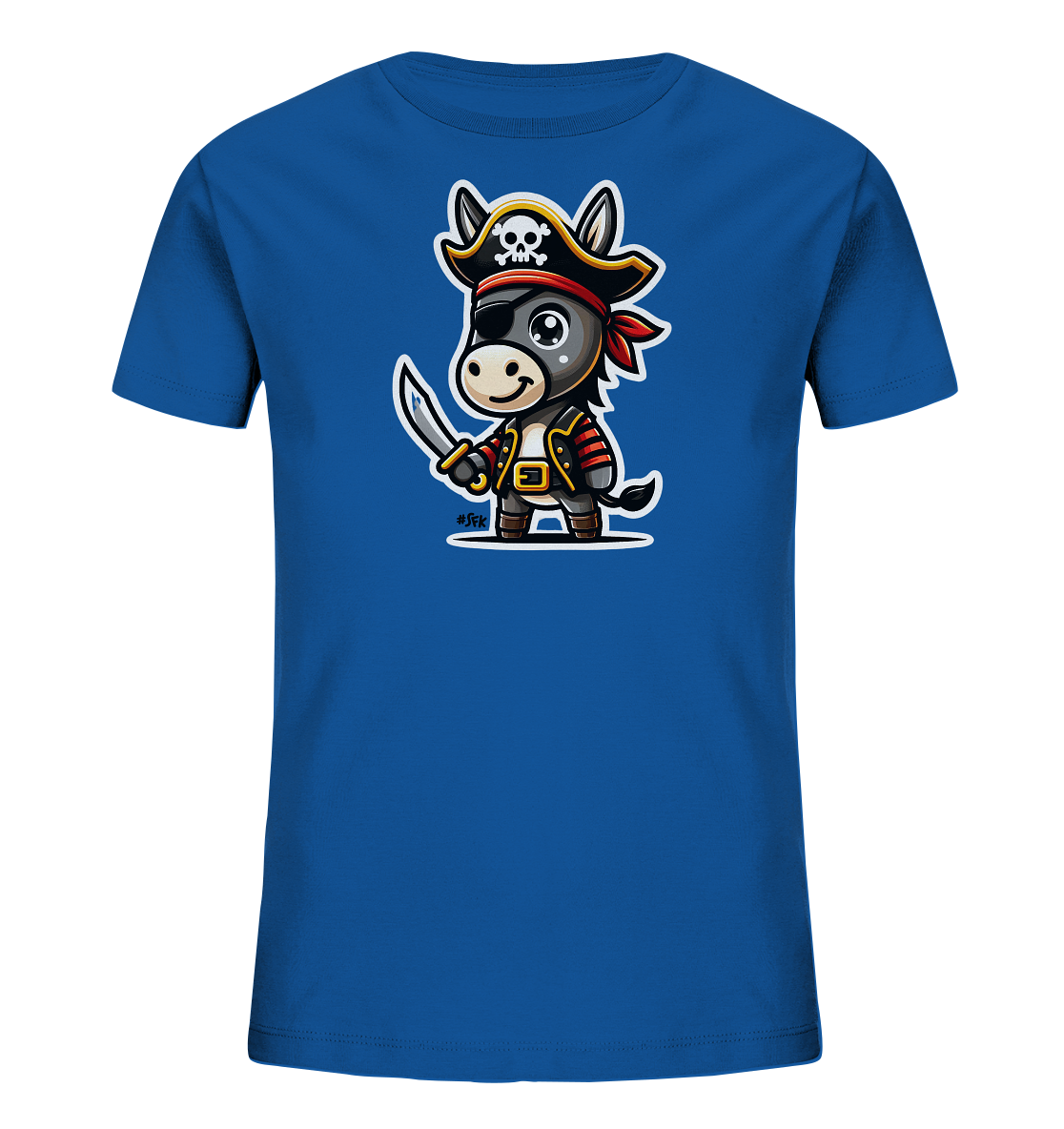 Kinder T-Shirt – Kleiner Pirat Esel mit Säbel