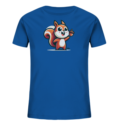 Kinder T-Shirt mit Eichhörnchen und Eichel