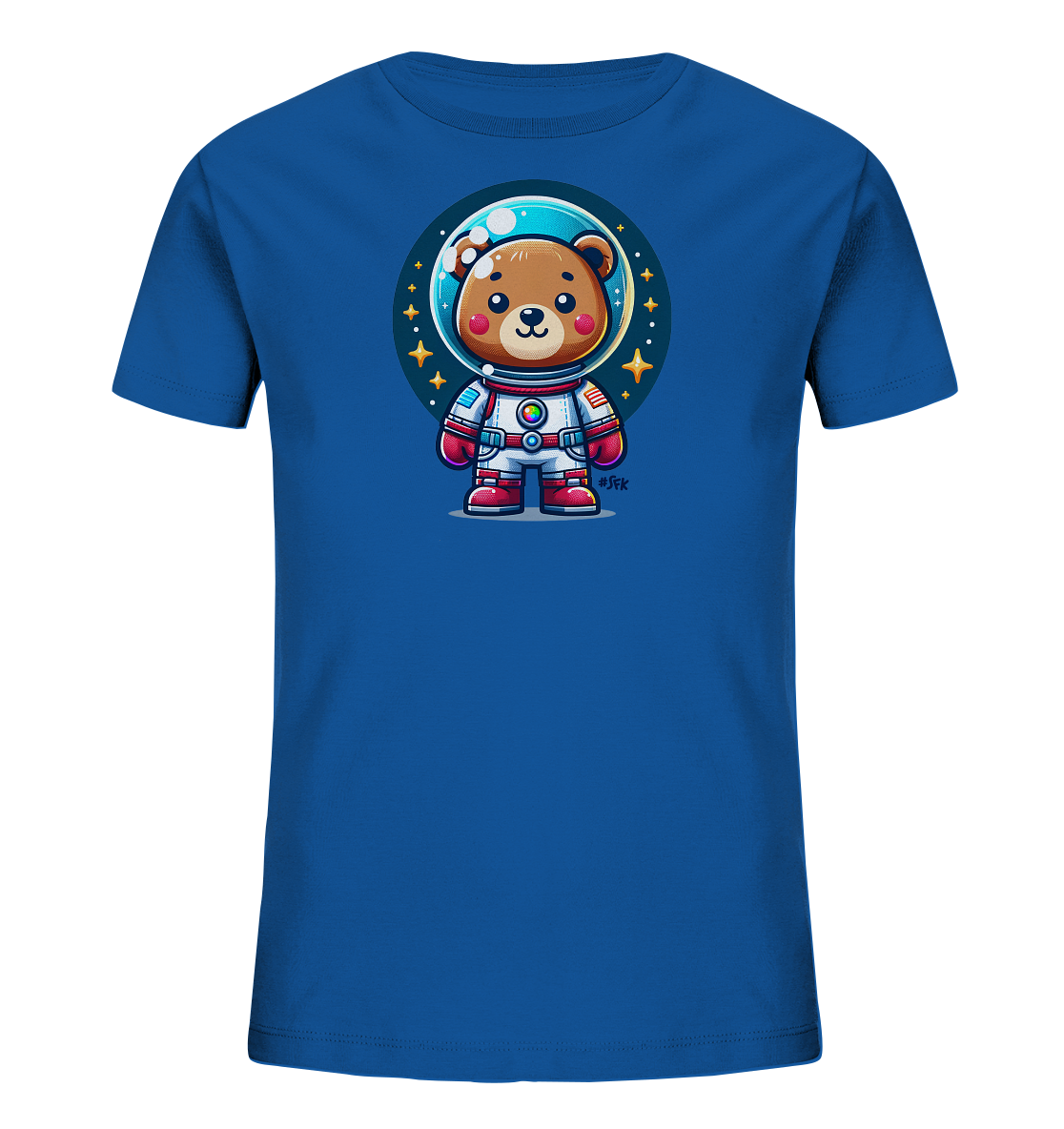 Kinder-T-Shirt mit Bär im Astronautenanzug