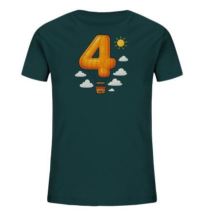 Ballon-Vier über Wolken Motiv auf Kinder T-Shirt