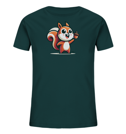 Kinder T-Shirt mit Eichhörnchen und Eichel