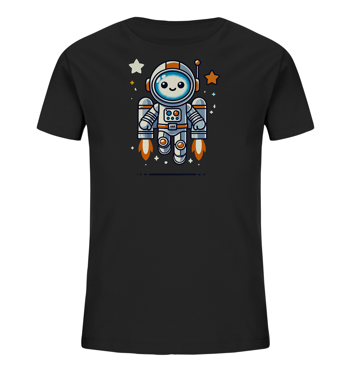 Kinder T-Shirt Astro-Roboter mit Jetpack - Kinder Bio T-Shirt