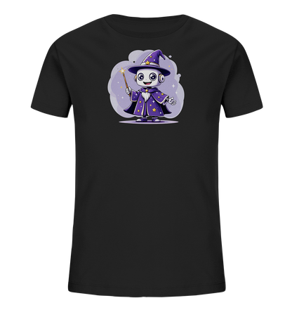 Kinder-T-Shirt | Roboter-Zauberer mit Sternen - Kinder Bio T-Shirt