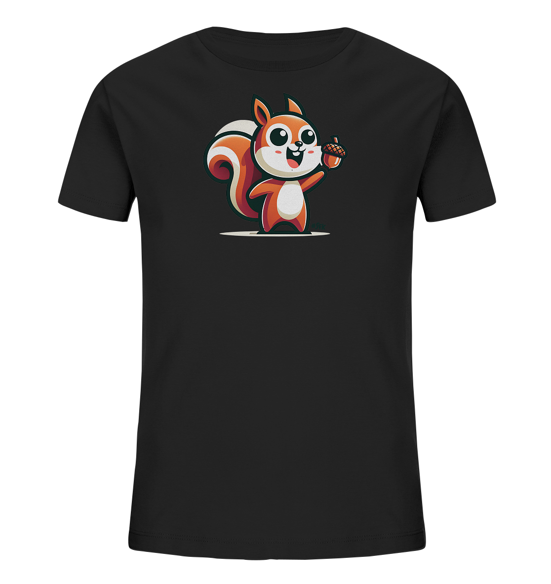 Kinder T-Shirt mit Eichhörnchen und Eichel