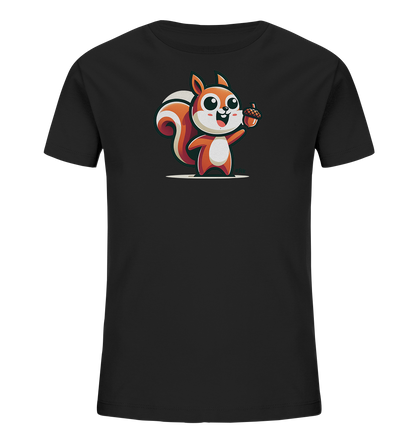 Kinder T-Shirt mit Eichhörnchen und Eichel