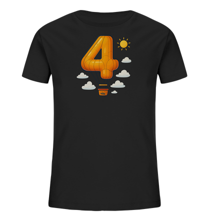 Ballon-Vier über Wolken Motiv auf Kinder T-Shirt