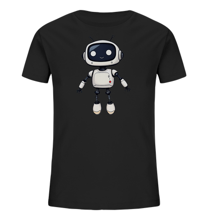 Roboterfreund mit großen Augen – Kinder-T-Shirt - Kinder Bio T-Shirt