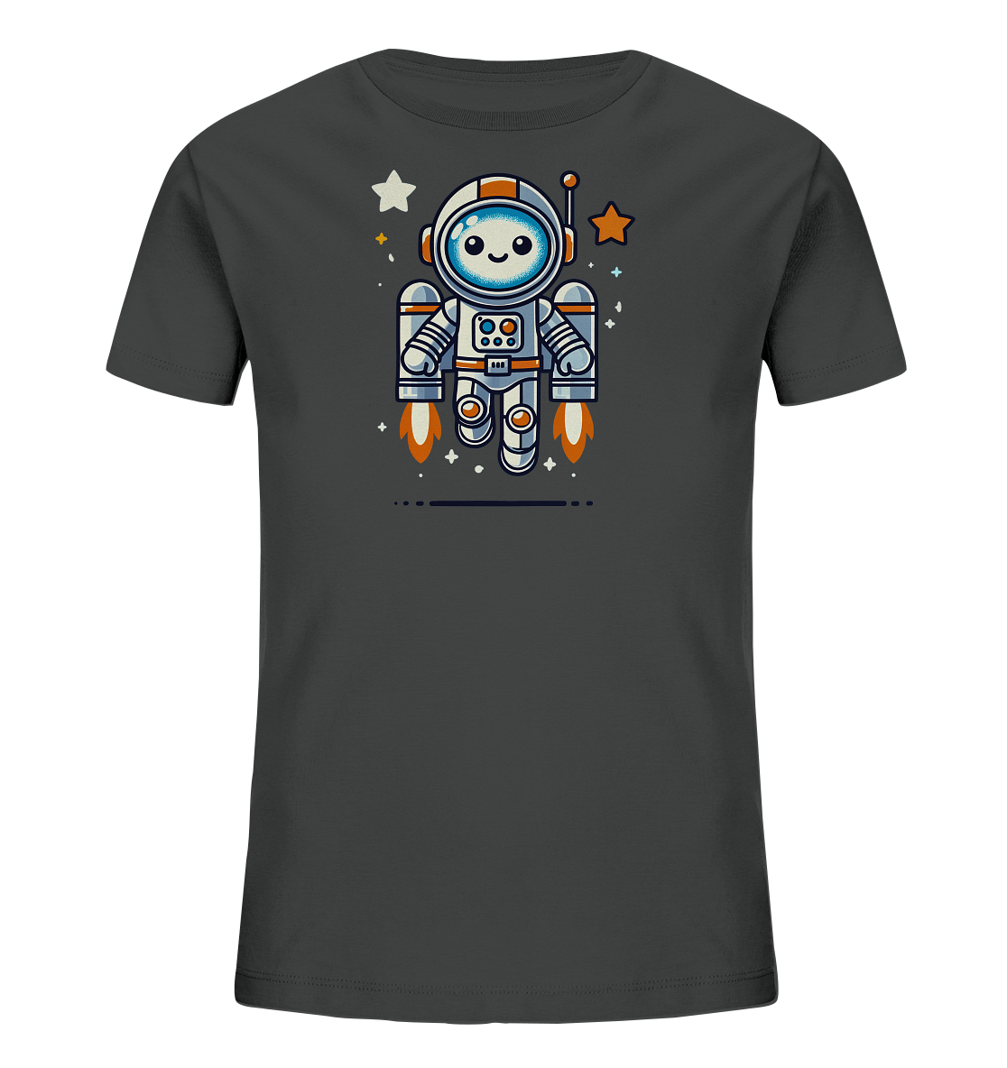 Kinder T-Shirt – Süßer Astro-Roboter fliegt hoch