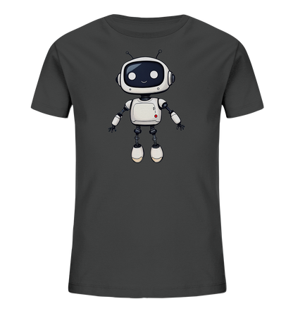 Roboterfreund mit großen Augen – Kinder-T-Shirt - Kinder Bio T-Shirt