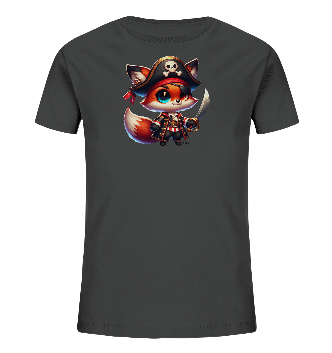 Kinder T-Shirt – Niedlicher Piratenfuchs sucht Abenteuer