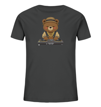 Bären-DJ mit Goldketten Motiv auf Kinder T-Shirt