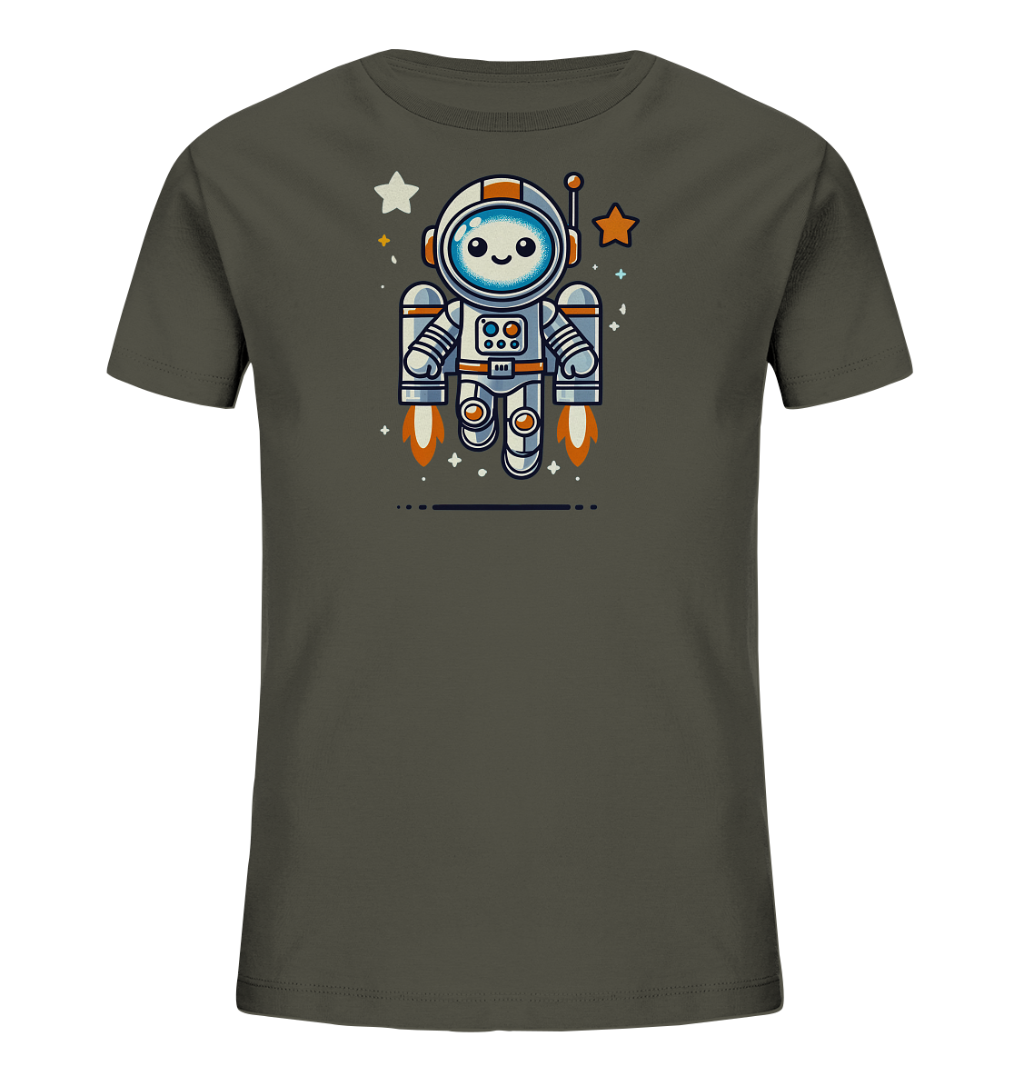 Kinder T-Shirt – Süßer Astro-Roboter fliegt hoch