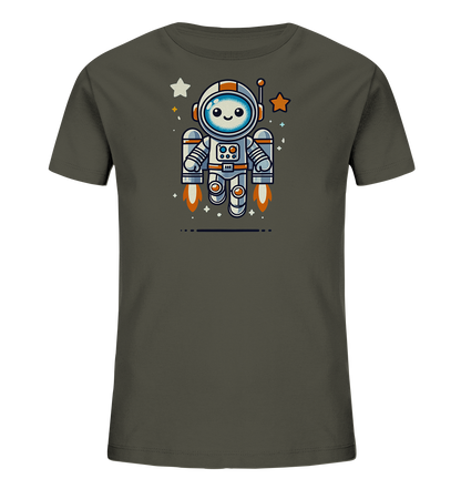 Kinder T-Shirt Astro-Roboter mit Jetpack - Kinder Bio T-Shirt