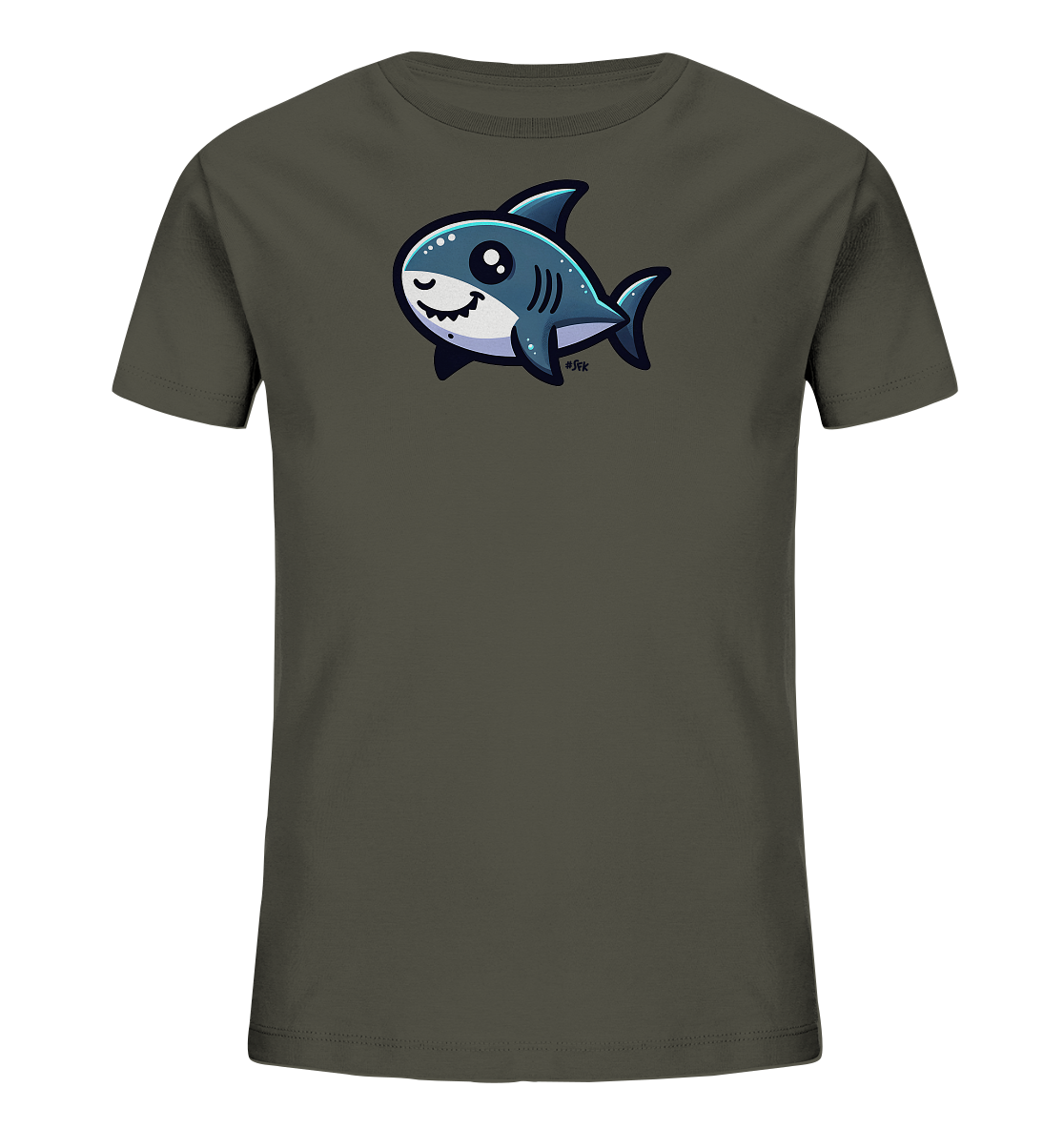 Kinder T-Shirt mit lachendem und zwinkerndem Hai