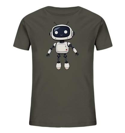 Roboterfreund mit großen Augen – Kinder-T-Shirt - Kinder Bio T-Shirt