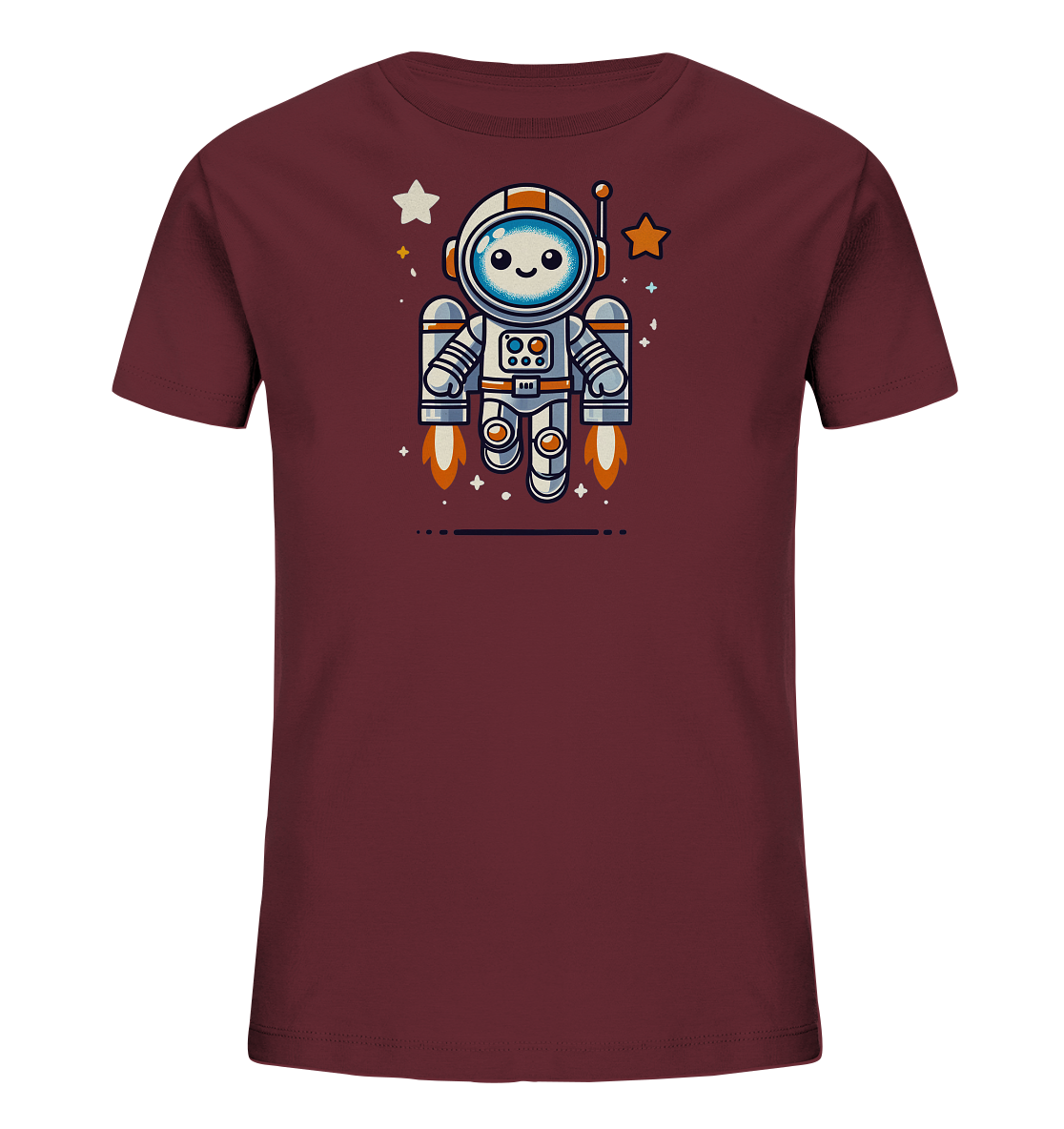 Kinder T-Shirt Astro-Roboter mit Jetpack - Kinder Bio T-Shirt