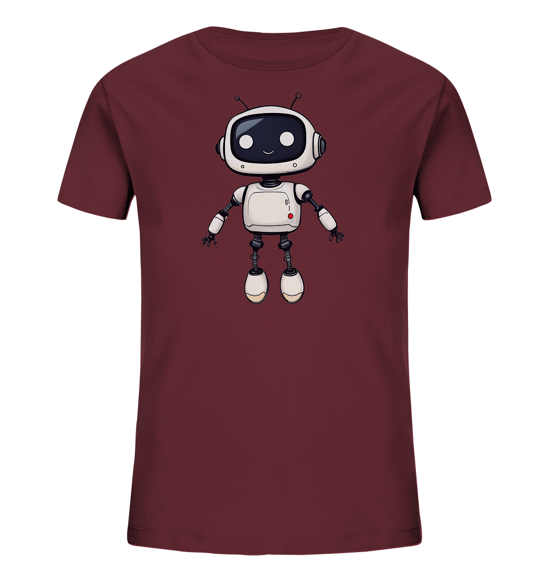 Roboterfreund mit großen Augen – Kinder-T-Shirt - Kinder Bio T-Shirt