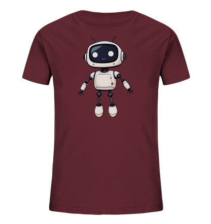 Roboterfreund mit großen Augen – Kinder-T-Shirt - Kinder Bio T-Shirt