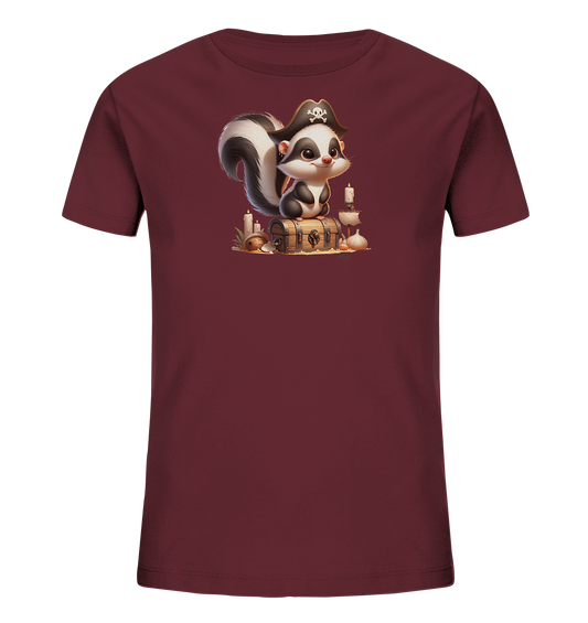 Kinder T-Shirt – Stinktier Pirat auf Schatzsuche
