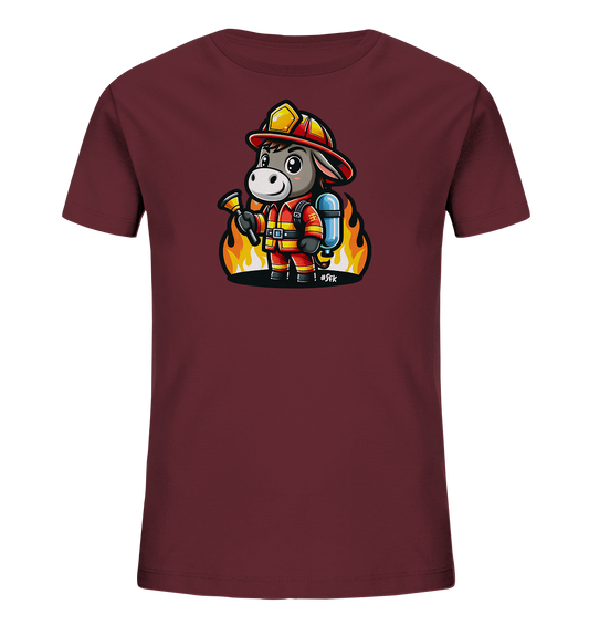 Kinder T-Shirt – Feuerwehr Esel läutet die Glocke
