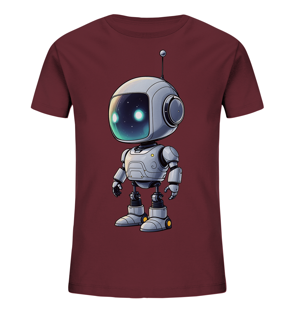 Kinder T-Shirt – Roboter Kopf voller Sterne