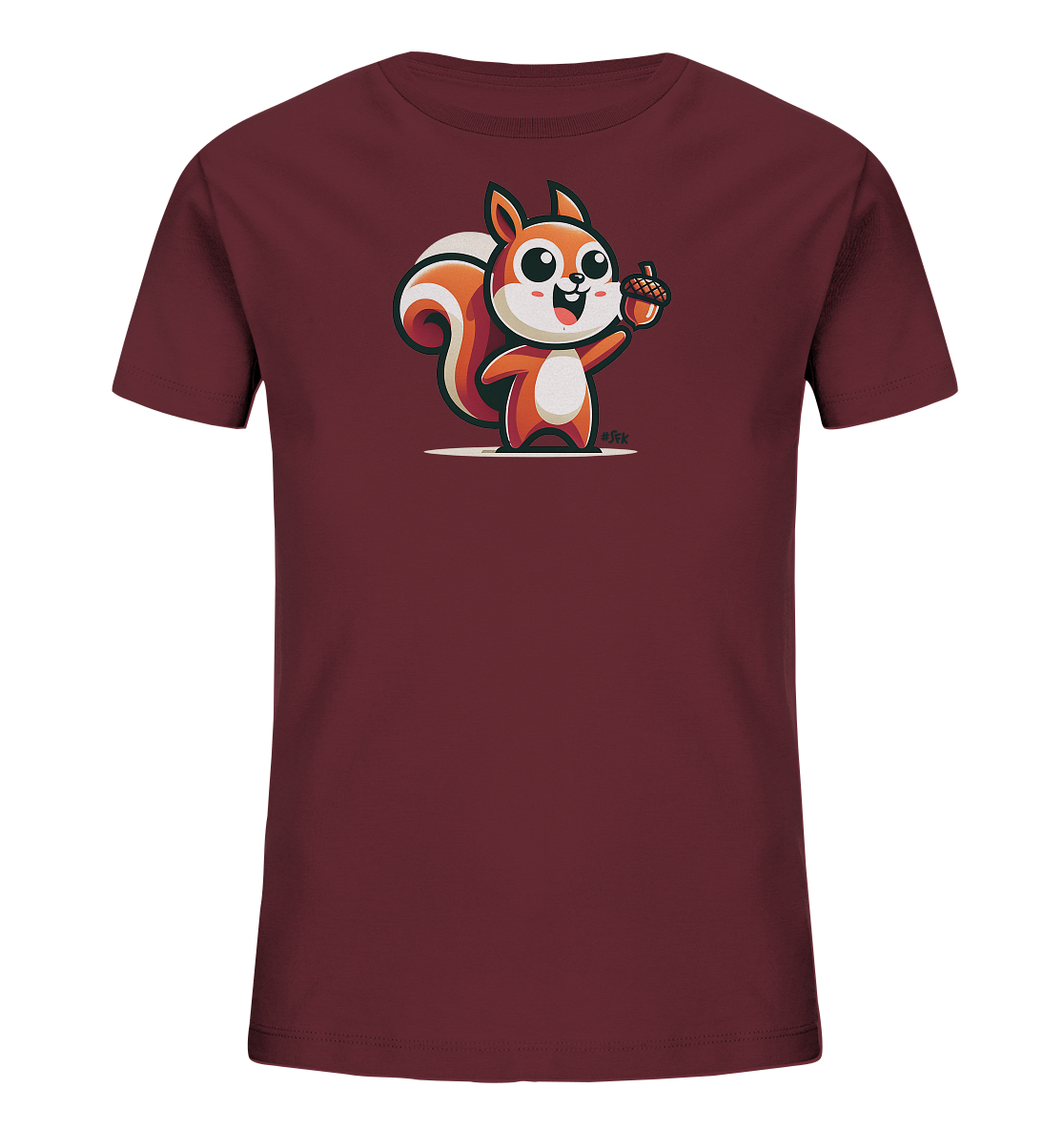 Kinder T-Shirt mit Eichhörnchen und Eichel