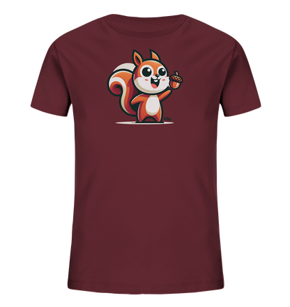 Kinder T-Shirt mit Eichhörnchen und Eichel