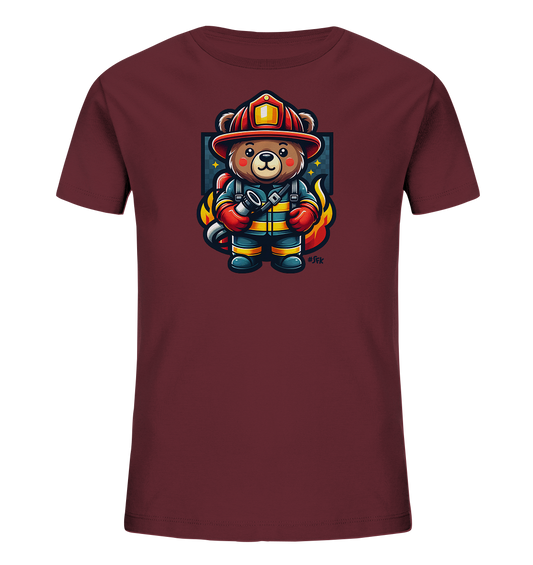 Kinder T-Shirt – Unser freundlicher Feuerwehr Bär