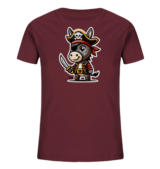 Kinder T-Shirt – Kleiner Pirat Esel mit Säbel