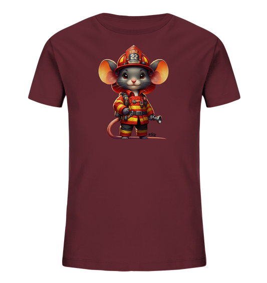 Kinder T-Shirt – Feuerwehr Maus Nummer 22