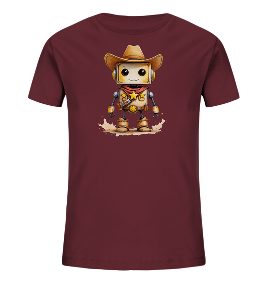 Kinder T-Shirt – Roboter Sheriff mit Sternen