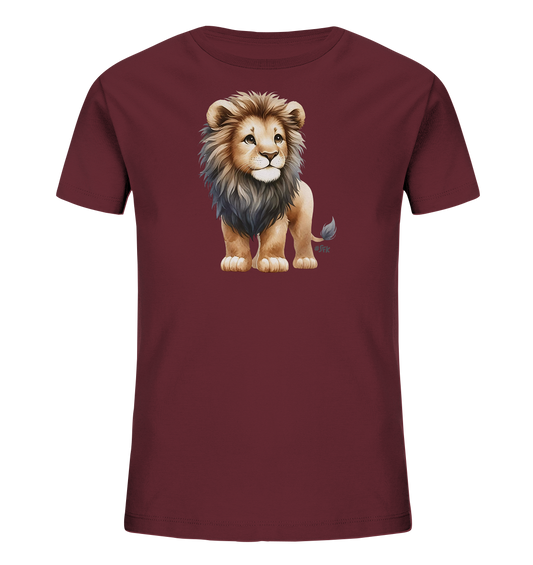 Kinder T-Shirt – Süßer Löwenblick voller Neugier