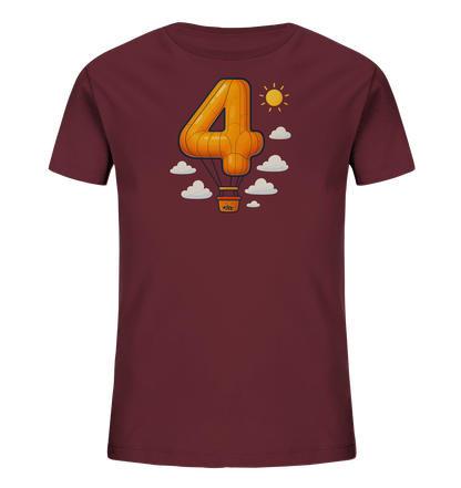 Ballon-Vier über Wolken Motiv auf Kinder T-Shirt