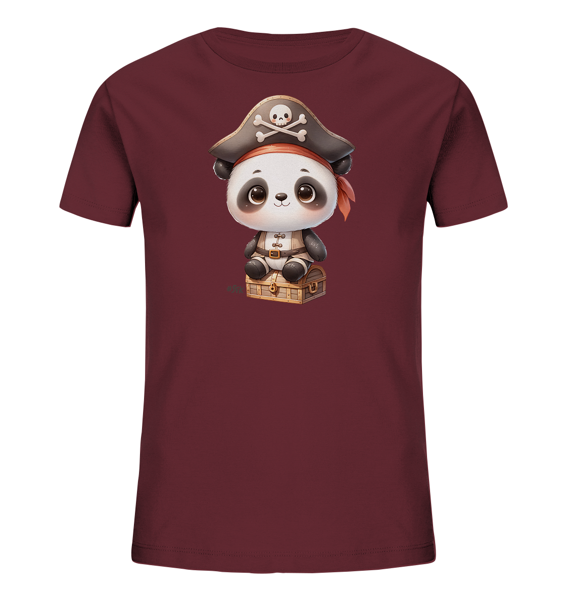 Kinder T-Shirt – Süßer Panda Pirat auf Schatz