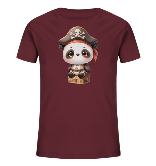 Kinder T-Shirt – Süßer Panda Pirat auf Schatz