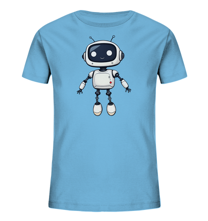 Roboterfreund mit großen Augen – Kinder-T-Shirt - Kinder Bio T-Shirt