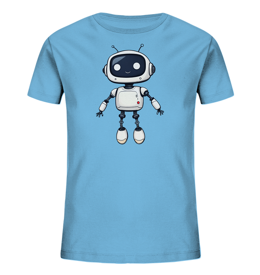 Roboterfreund mit großen Augen – Kinder-T-Shirt - Kinder Bio T-Shirt