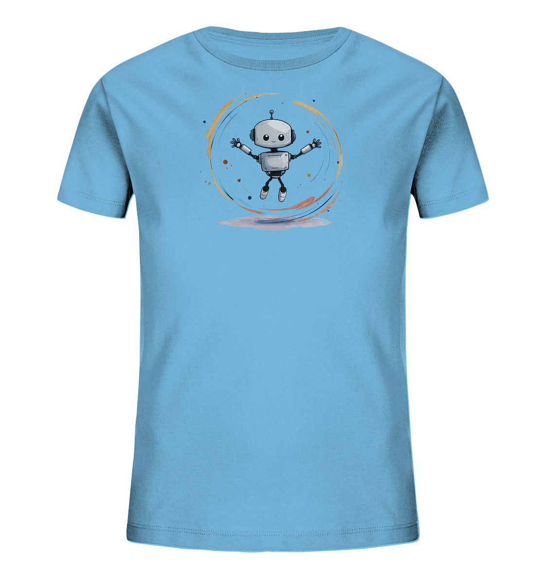 Kinder T-Shirt – Mein Roboter fliegt durch Farben