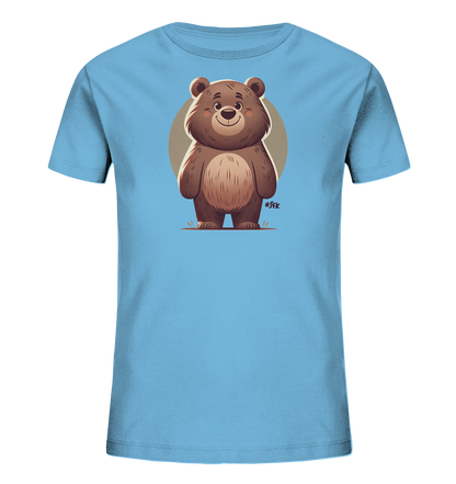 Kinder-T-Shirt mit lächelndem braunem Bären