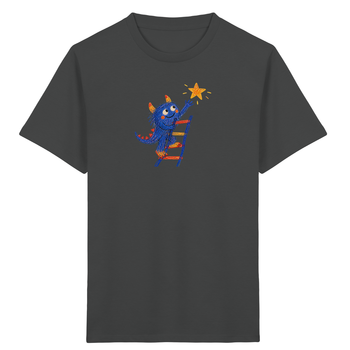 Monster auf der Sternenleiter - Kinder Bio T-Shirt