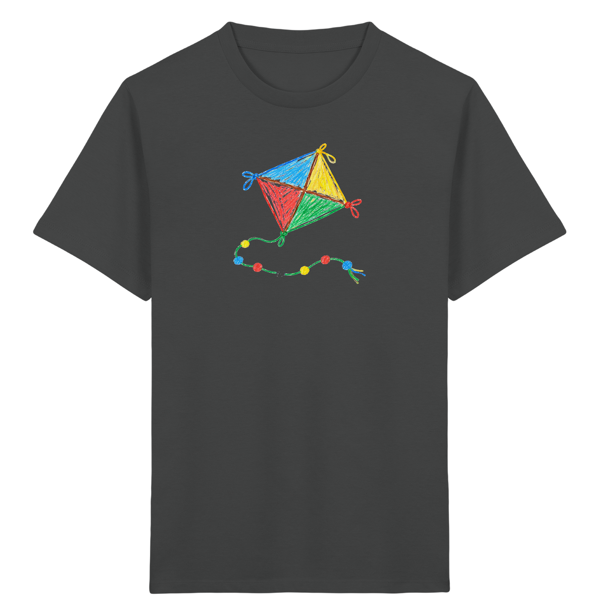 Bunter Drachen mit Knoten - Kinder Bio T-Shirt