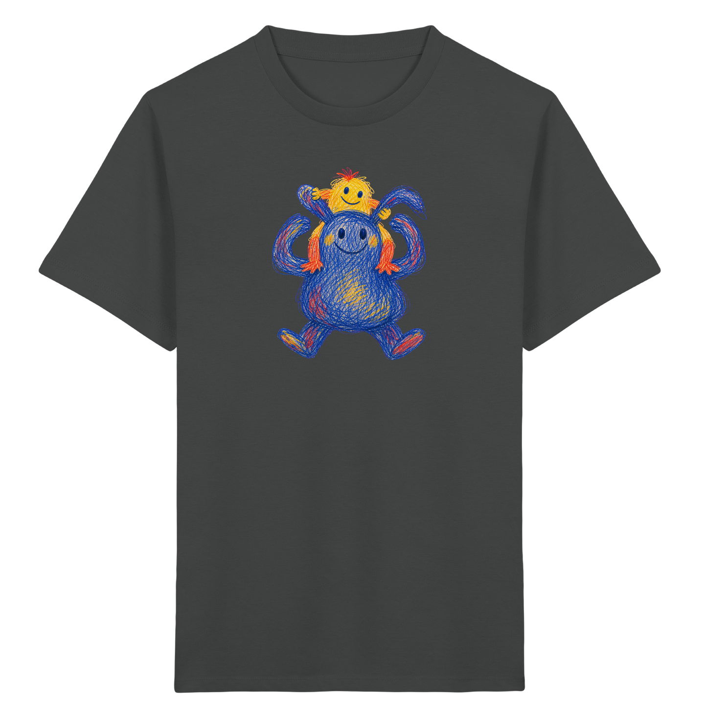 Huckepack Monster Kinder T-Shirt - Kinder Bio T-Shirt
