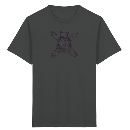 Bär von oben gezeichnet - Kinder Bio T-Shirt