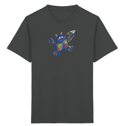 Papierfliegerwerfer Kritzelmonster Kinder Shirt - Kinder Bio T-Shirt